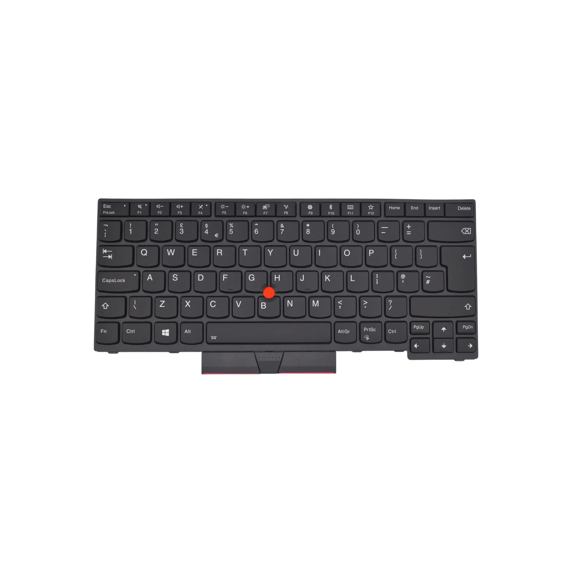 Ảnh tham chiếu mặt trước bàn phím ThinkPad T480s, bản 01YP520 US, có đèn nền. Cần đối chiếu tem và cáp trước khi thay.