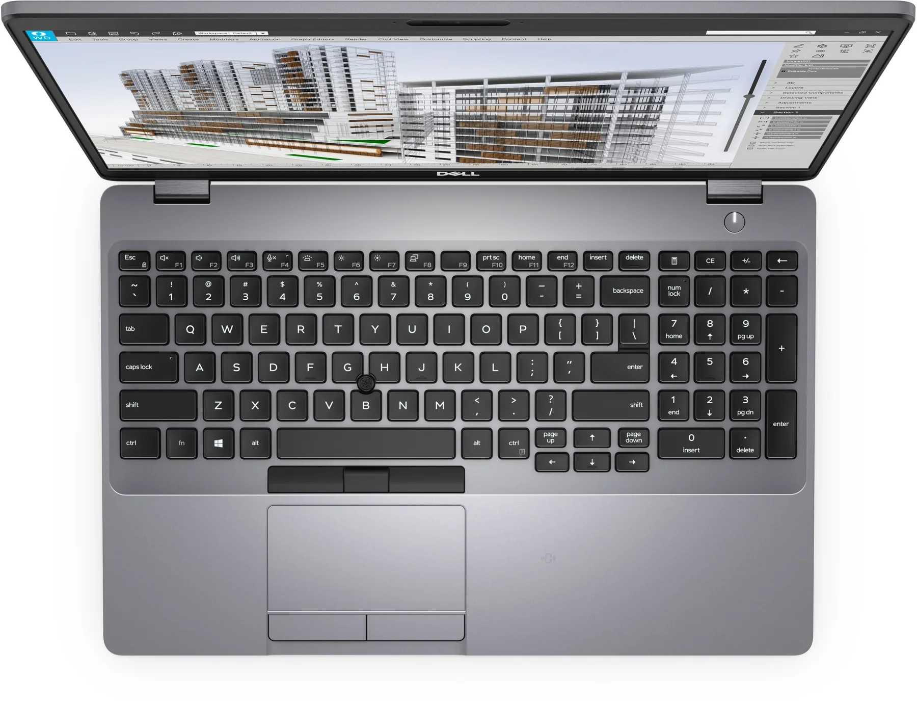 Dell Precision 3551 (2020) (i7-10850H, 16GB, 512GB, 15.6 inch FHD 1920x1080) - Bàn phím và touchpad