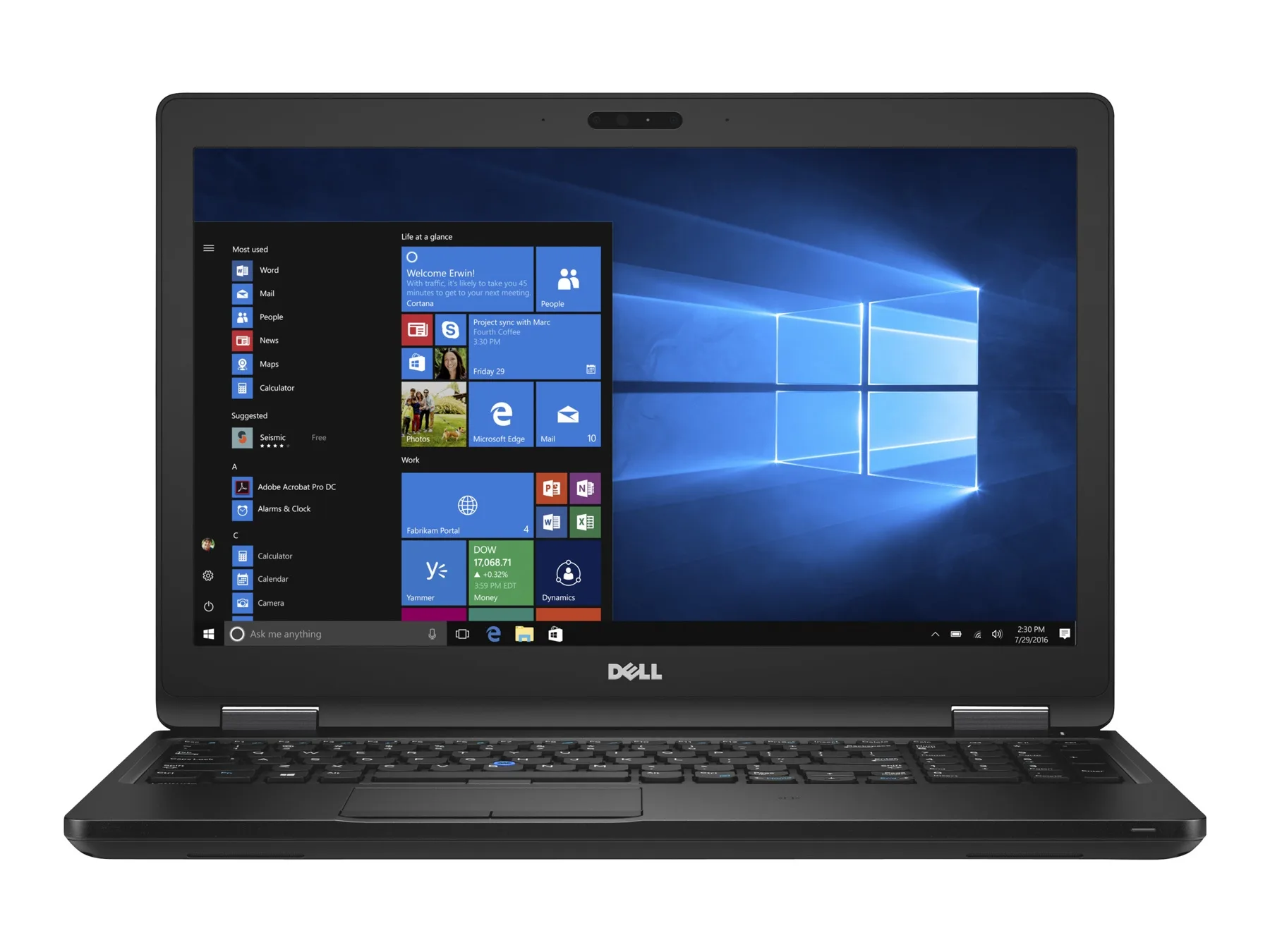 Laptop cũ Dell Latitude E5580 I5/I7 - Mặt trước