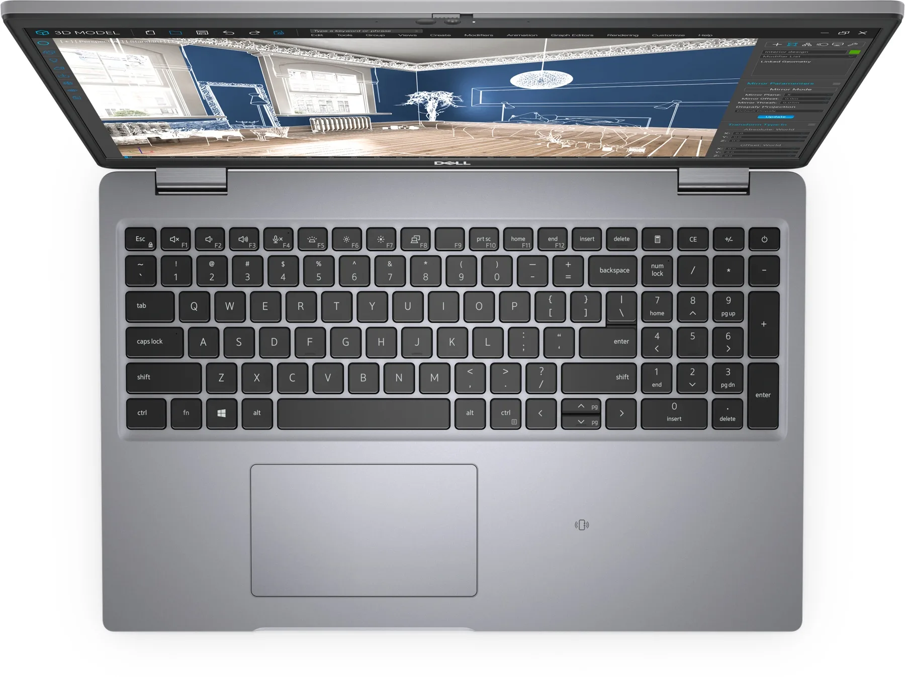 Dell Precision 3560 (2021) (i5-1135G7, 8GB, 256GB, 15.6 inch FHD 1920x1080) - Bàn phím và touchpad