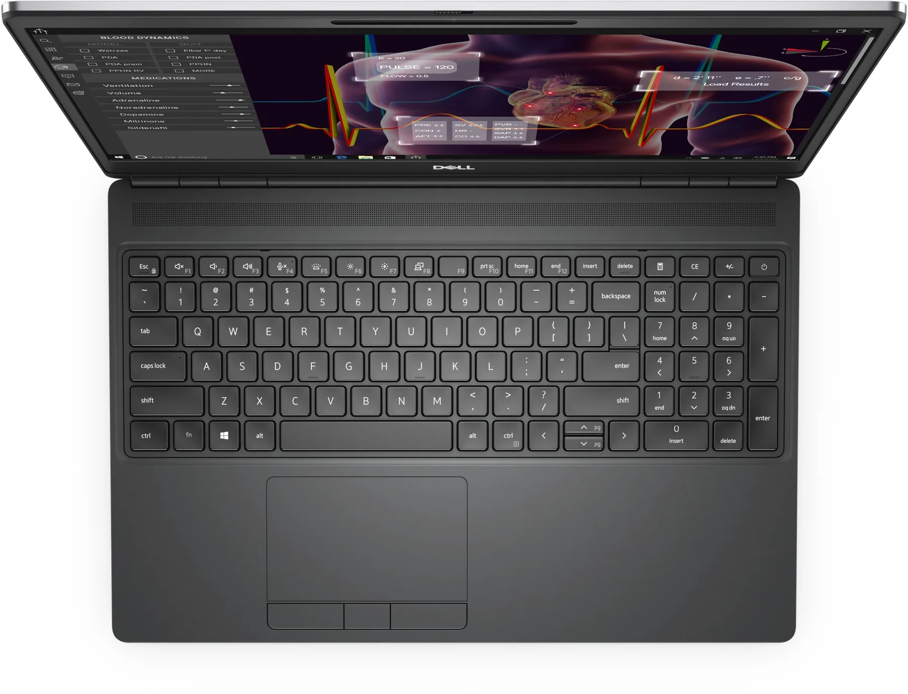 Dell Precision 7550 (2020) (i5-10400H, 16GB, 512GB, 15.6 inch FHD 1920x1080) - Bàn phím và touchpad