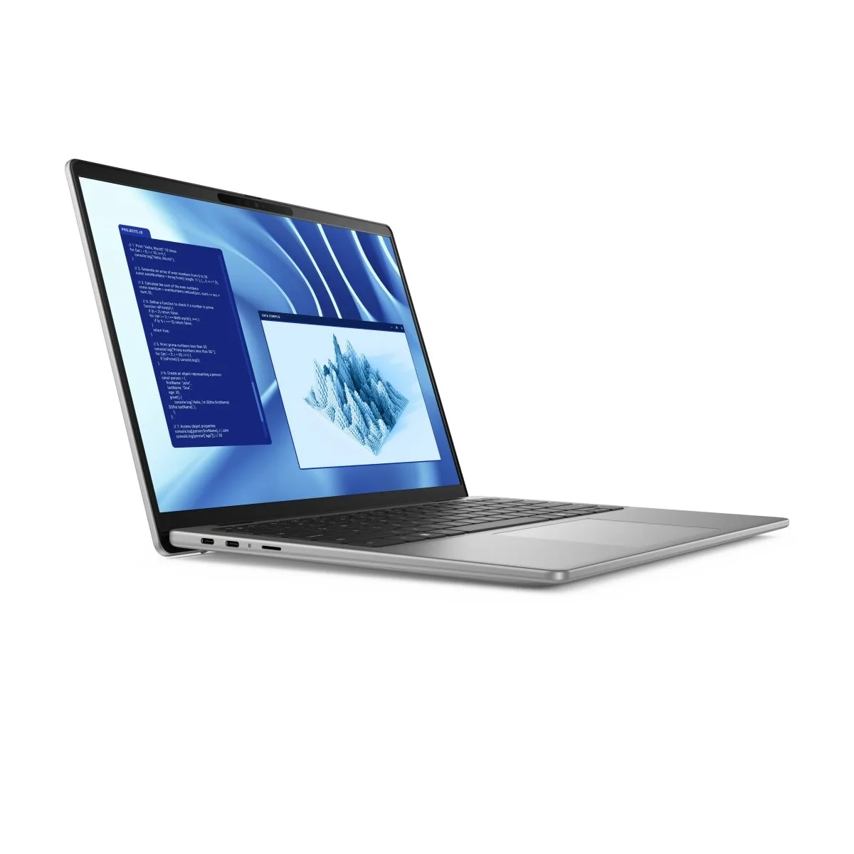 Dell Latitude 7455 (Snapdragon X Plus X1P-64-100, 16GB, 512GB, 14.0 inch QHD+ 2560x1600 cảm ứng) - Góc nhìn tổng thể