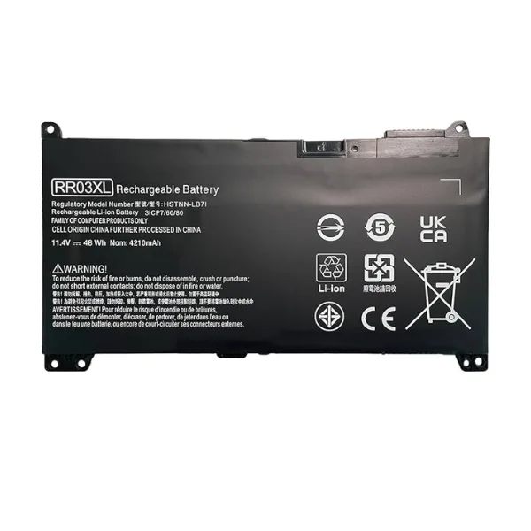 Pin RR03XL 48Wh, ảnh tham chiếu phiên bản 11.4V
