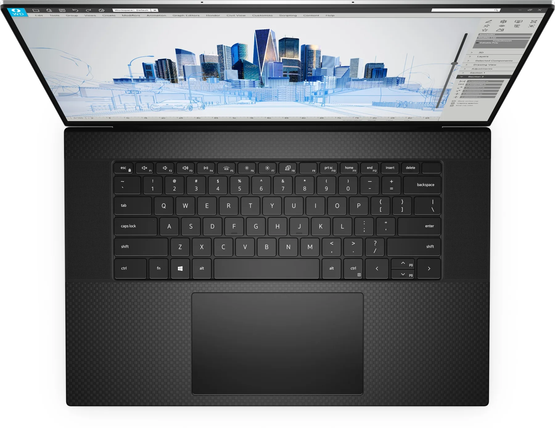 Dell Precision 5760 (2021) (i7-11850H, 16GB, 512GB, 17.0 inch FHD+ 1920x1200) - Bàn phím và touchpad