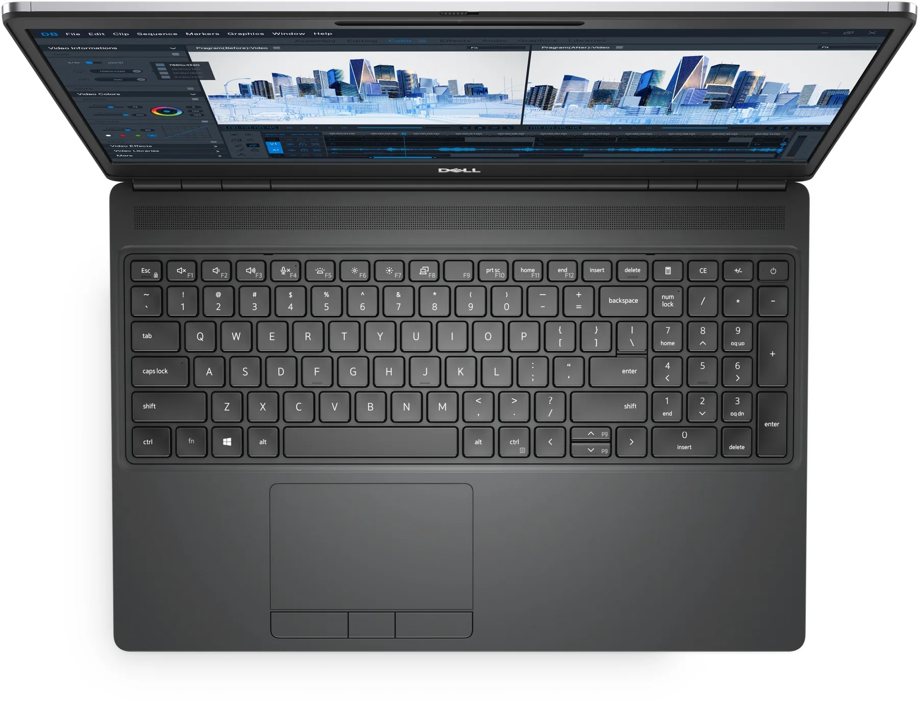 Dell Precision 7560 (2021) (i7-11850H, 16GB, 512GB, 15.6 inch FHD 1920x1080) - Bàn phím và touchpad