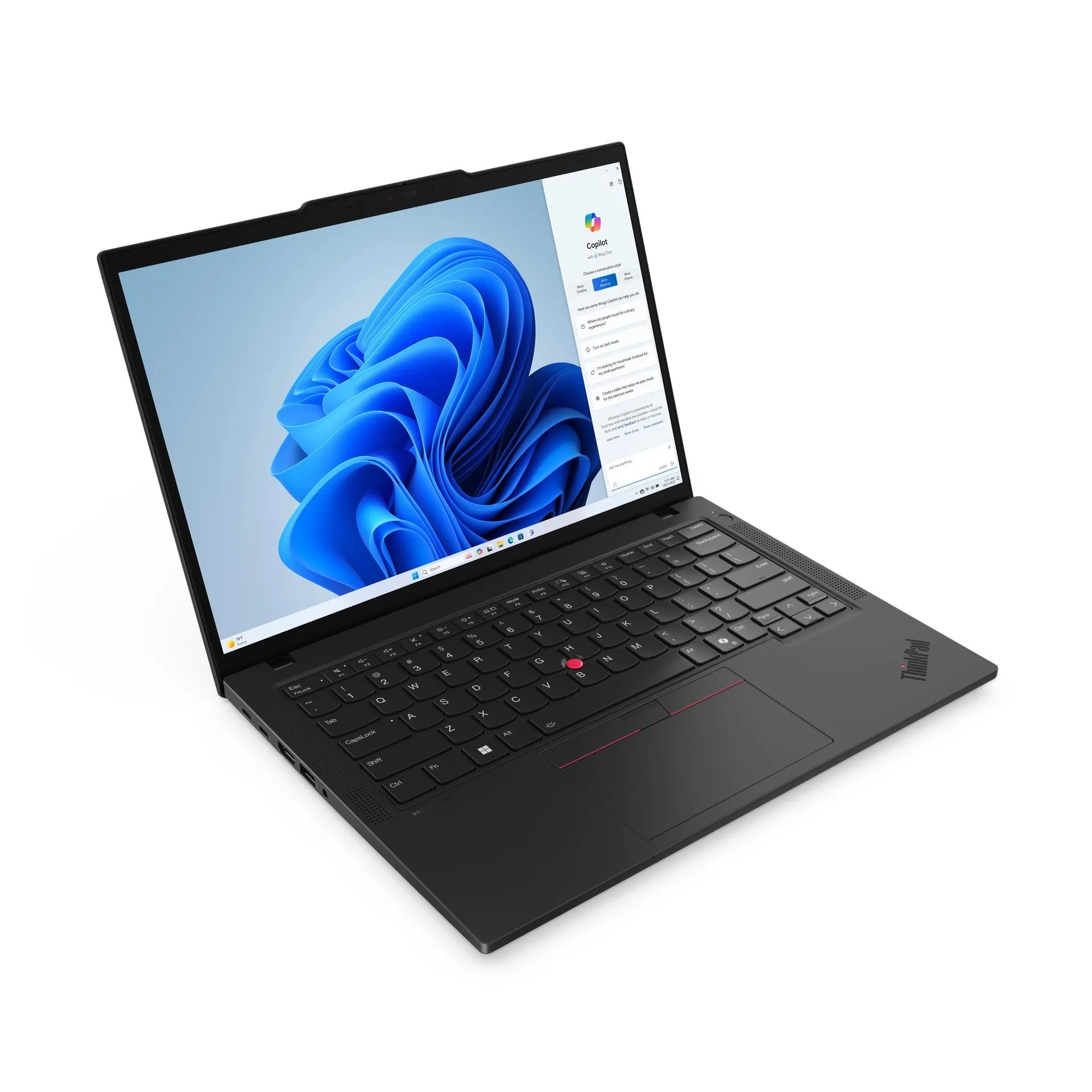Lenovo Thinkpad T14 Gen 5 Carbon (2024) (Core Ultra 5 125U, 16GB, 512GB, 14.0 inch FHD+ 1920x1200) - Góc nhìn tổng thể