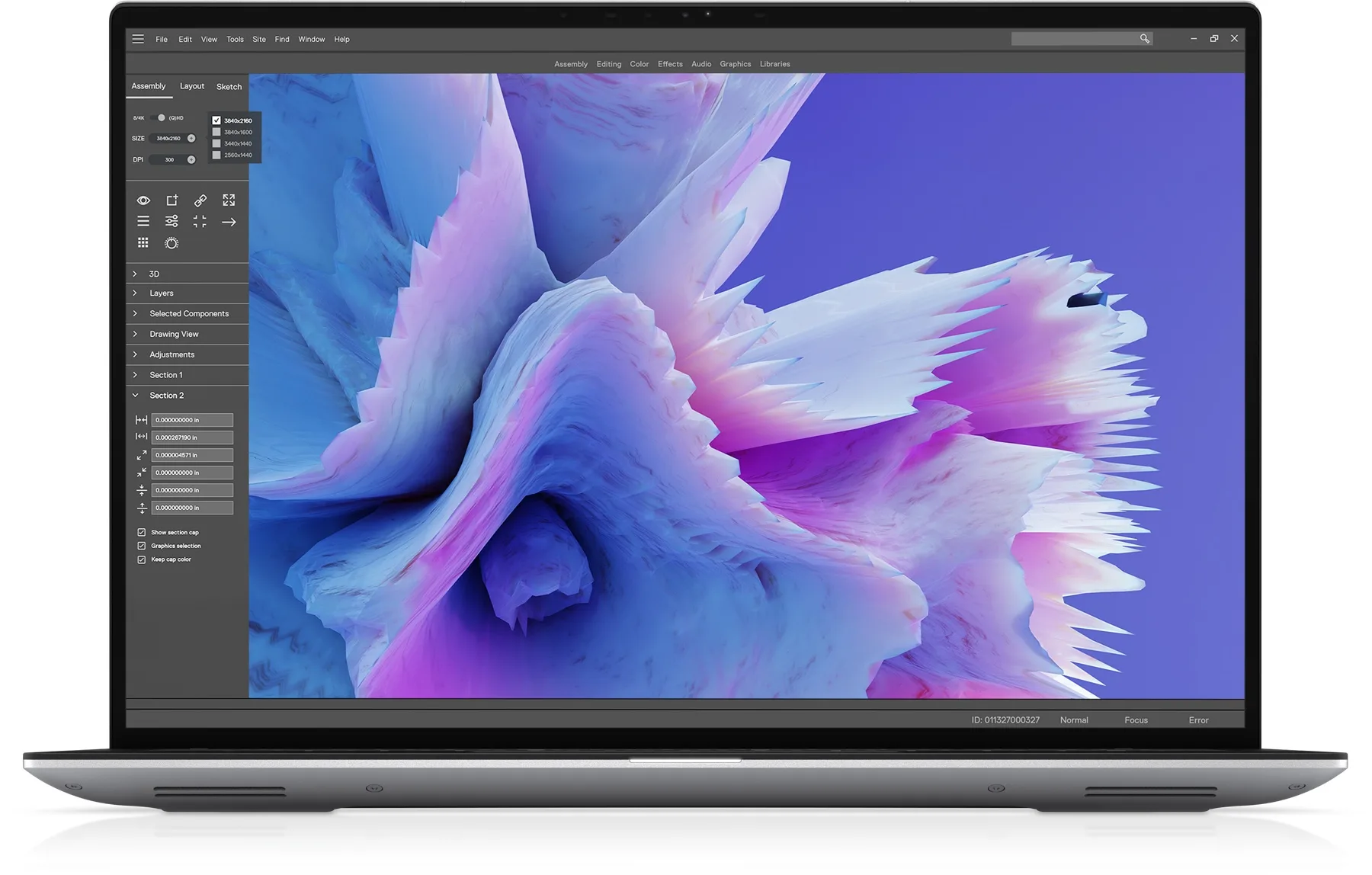 Dell Precision 5480 (2023) (i7-13700H, 32GB, 512GB, 14.0 inch FHD+ 1920x1200) - Mặt trước