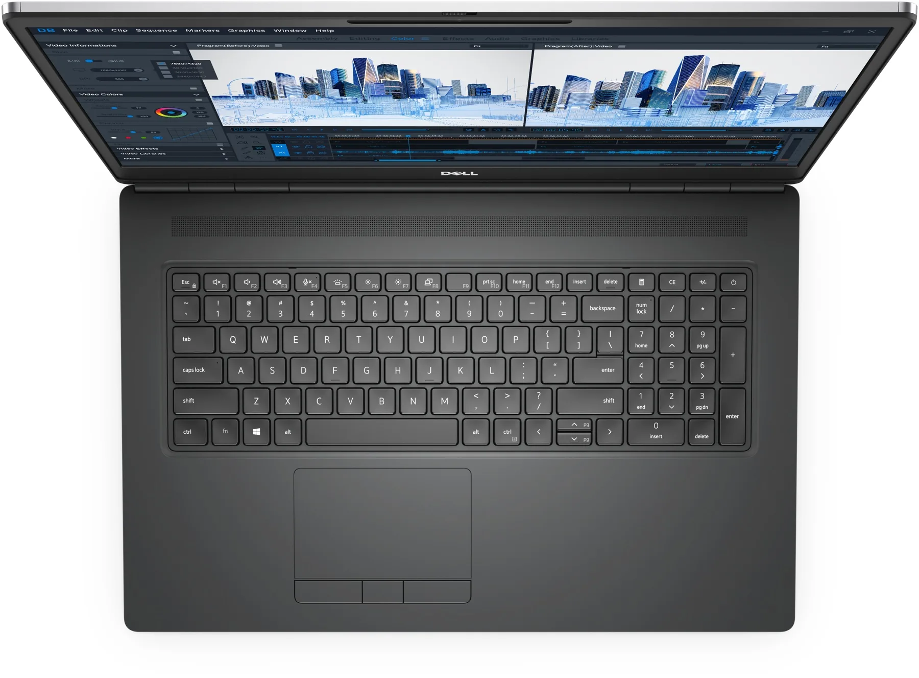 Dell Precision 7760 (2021) (i7-11850H, 16GB, 512GB, 17.3 inch FHD 1920x1080) - Bàn phím và touchpad