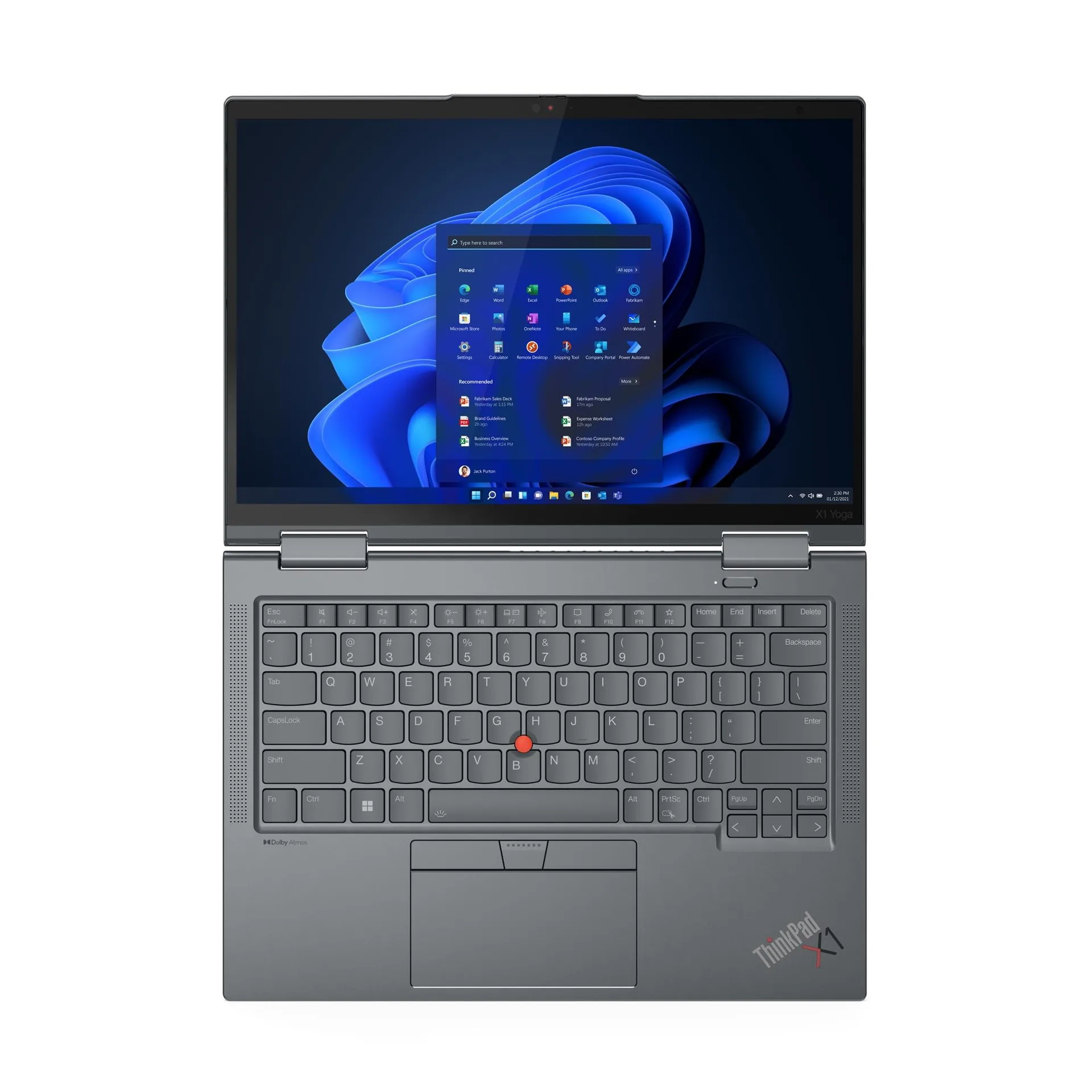Lenovo Thinkpad X1 Yoga Gen 8 (2023) (i5-1345U, 16GB, 1TB, 14.0 inch FHD+ 1920x1200 cảm ứng, xoay gập) - Bàn phím và touchpad