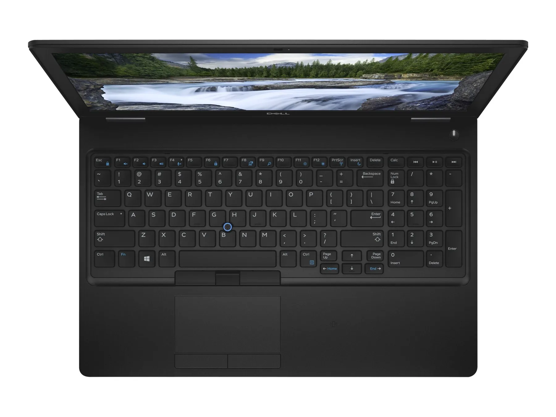Dell Precision 7530 (Xeon E-2176M, 16GB, 512GB, VGA P3200, 15.6 FHD IPS) - Bàn phím và touchpad