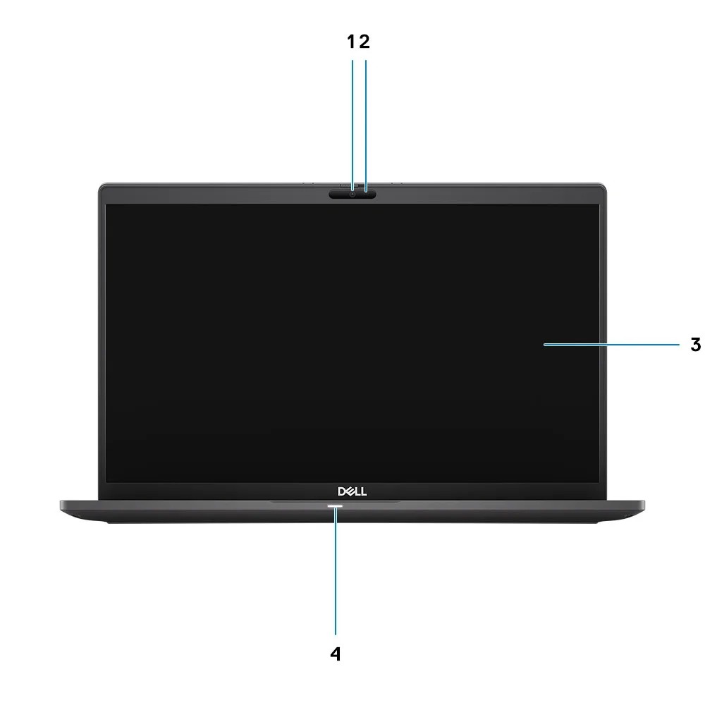 Dell Latitude 7410 (2020) (i5-10310U, 8GB, 256GB, 14.0 inch FHD 1920x1080) - Mặt trước