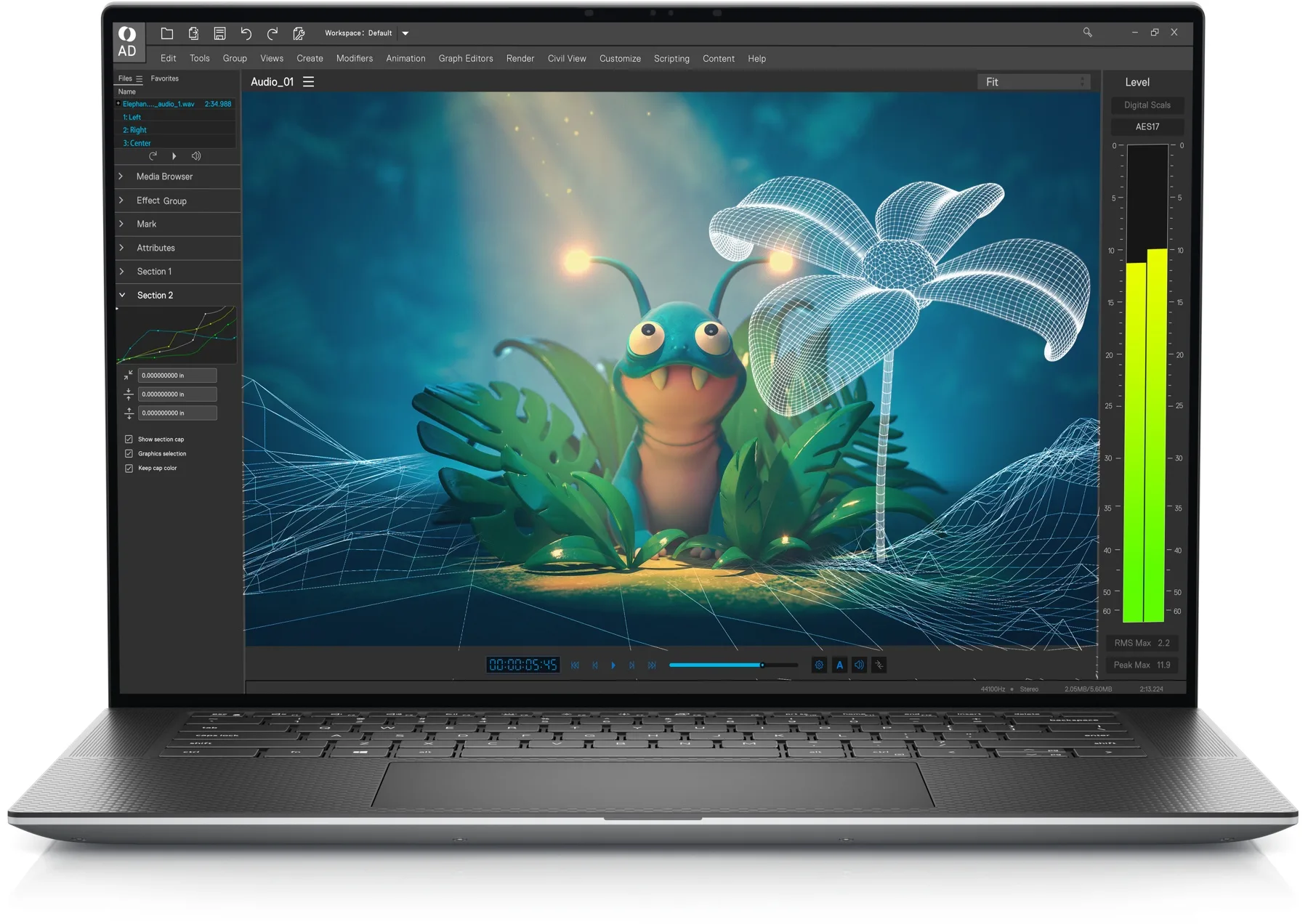 Dell Precision 5570 (2022) (i7-12700H, 16GB, 512GB, 15.6 inch FHD+ 1920x1200 (Màn 4K + 1 triệu)) - Mặt trước