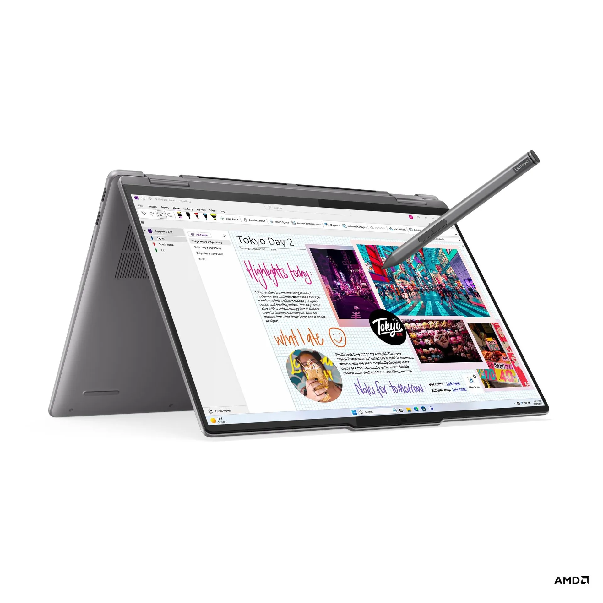 Lenovo Yoga 7 2in1 2024 (Ryzen 7 8840HS, 16GB, 1TB, AMD 780M, 16 FHD Touch) - Chế độ trình chiếu