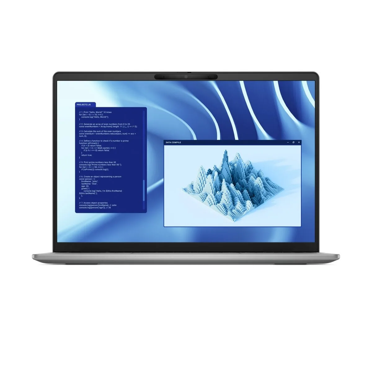 Dell Latitude 7455 (Snapdragon X Plus X1P-64-100, 16GB, 512GB, 14.0 inch QHD+ 2560x1600 cảm ứng) - Mặt trước