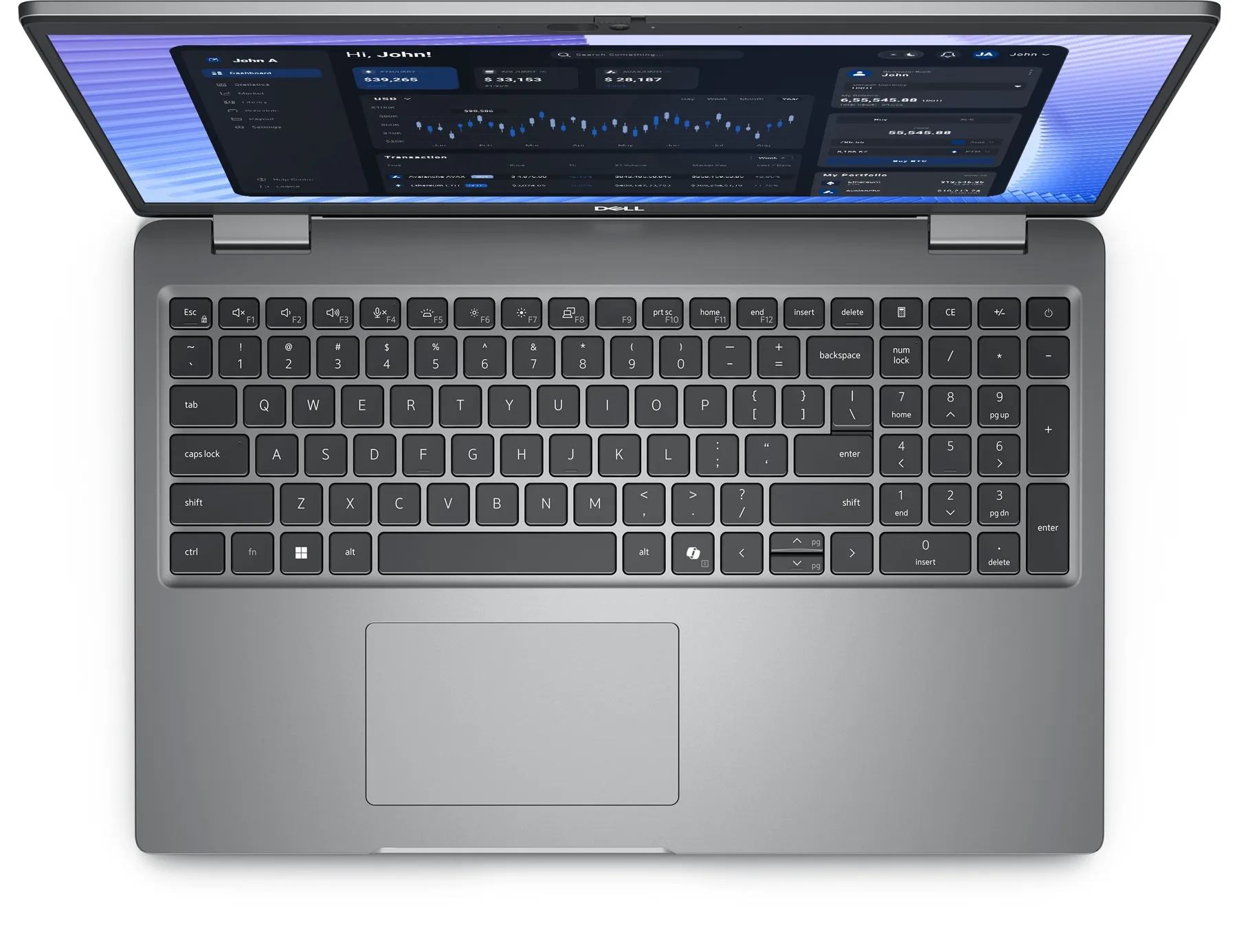 Dell Precision 3590 (2024) (Core Ultra 7 155H, 16GB, 512GB, 15.6 inch FHD cảm ứng) - Bàn phím và touchpad