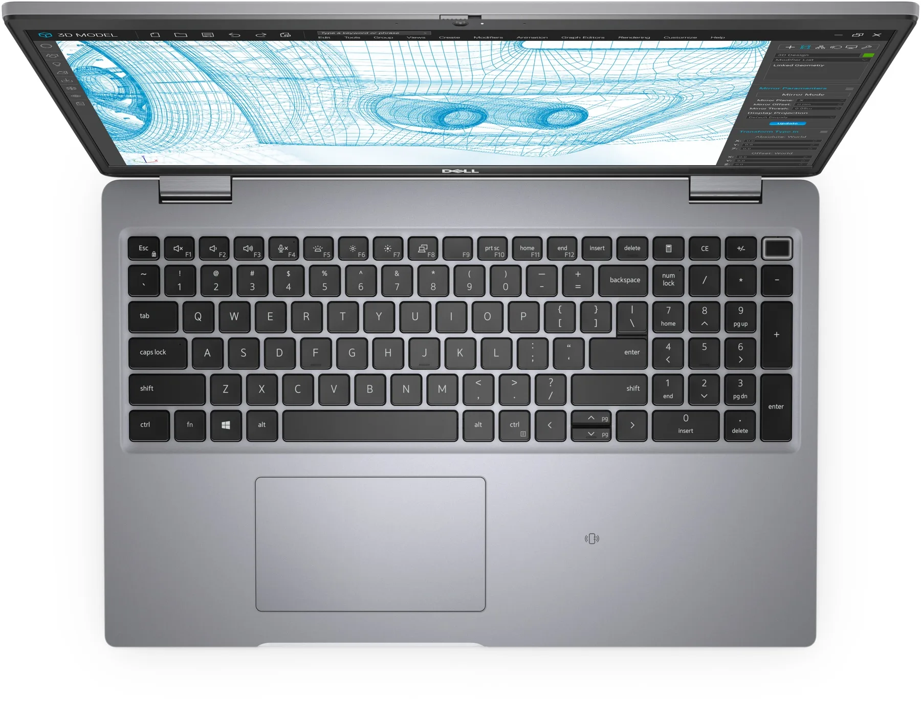 Dell Precision 3561 (2021) (i5-11500H, 16GB, 256GB, 15.6 inch FHD 1920x1080) - Bàn phím và touchpad
