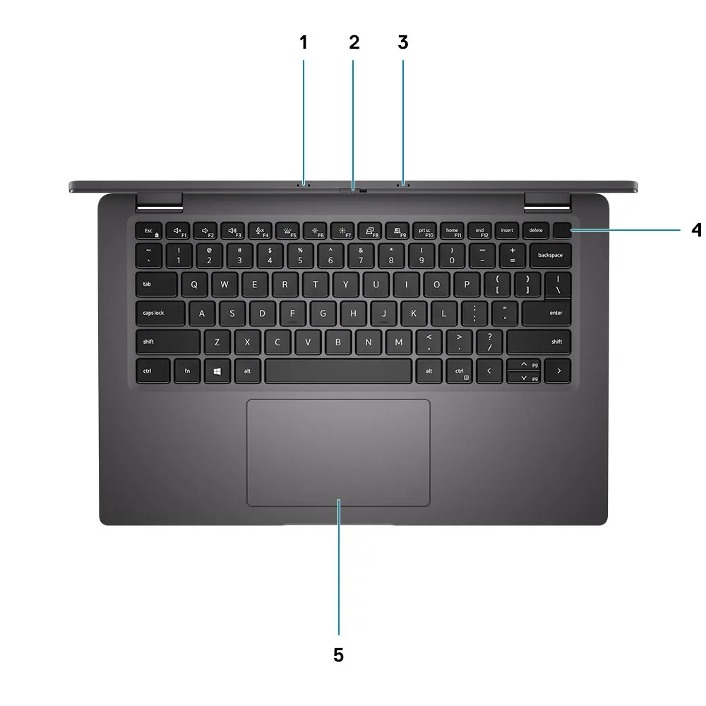 Dell Latitude 7410 (2020) (i5-10310U, 8GB, 256GB, 14.0 inch FHD 1920x1080) - Bàn phím và touchpad