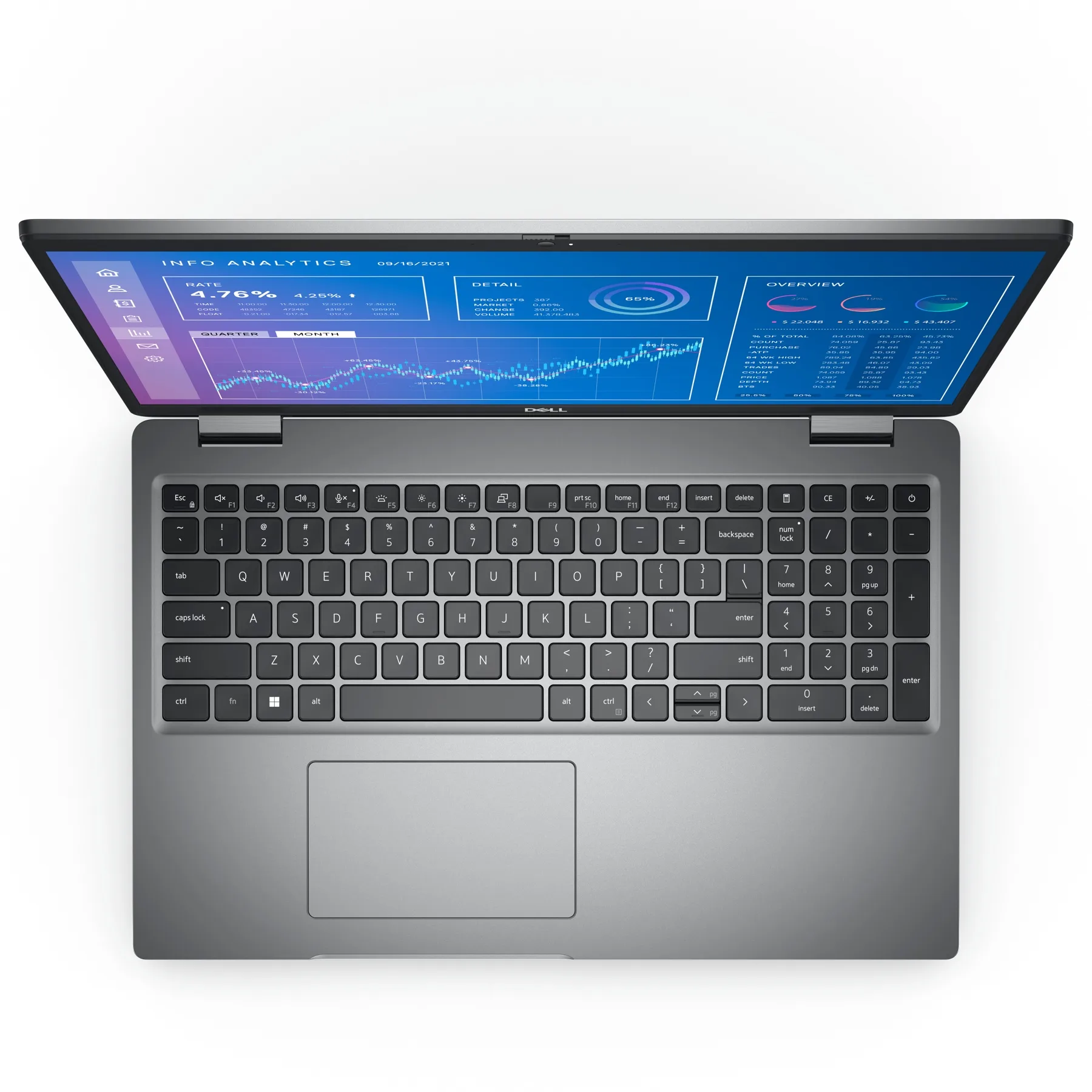 Dell Precision 3571 (2022) (i5-12500H, 16GB, 256GB, 15.6 inch FHD 1920x1080) - Bàn phím và touchpad