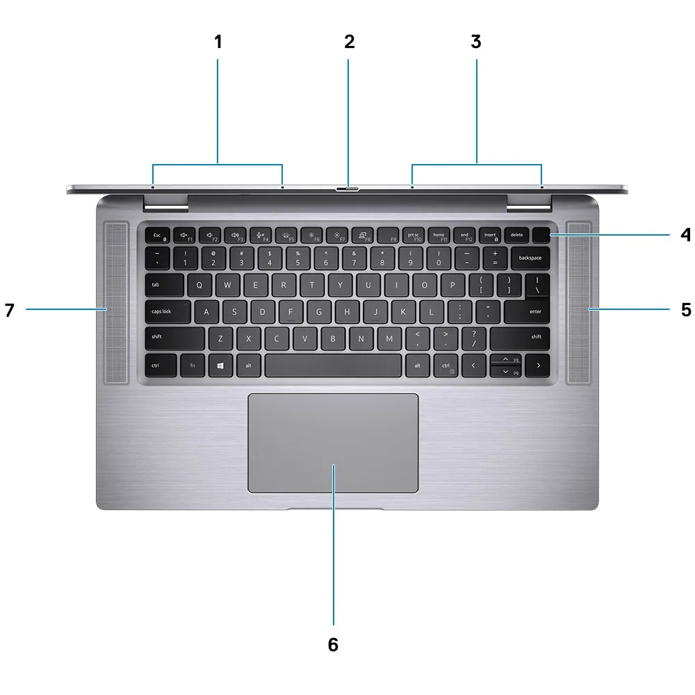 Dell Latitude 9510 (2020) (i7-10710U, 16GB, 256GB, 15.6 inch FHD 1920x1080) - Bàn phím và touchpad