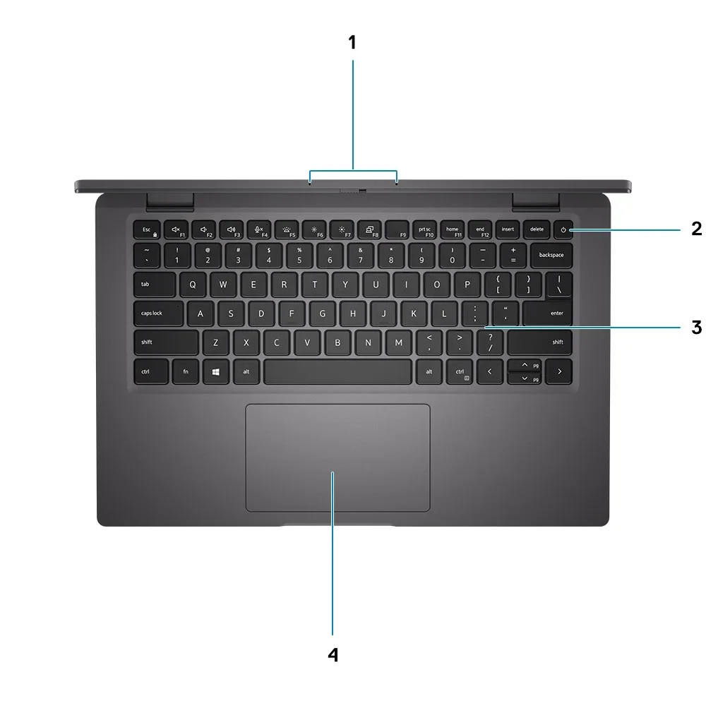 Dell Latitude 7420 - Bàn phím và touchpad