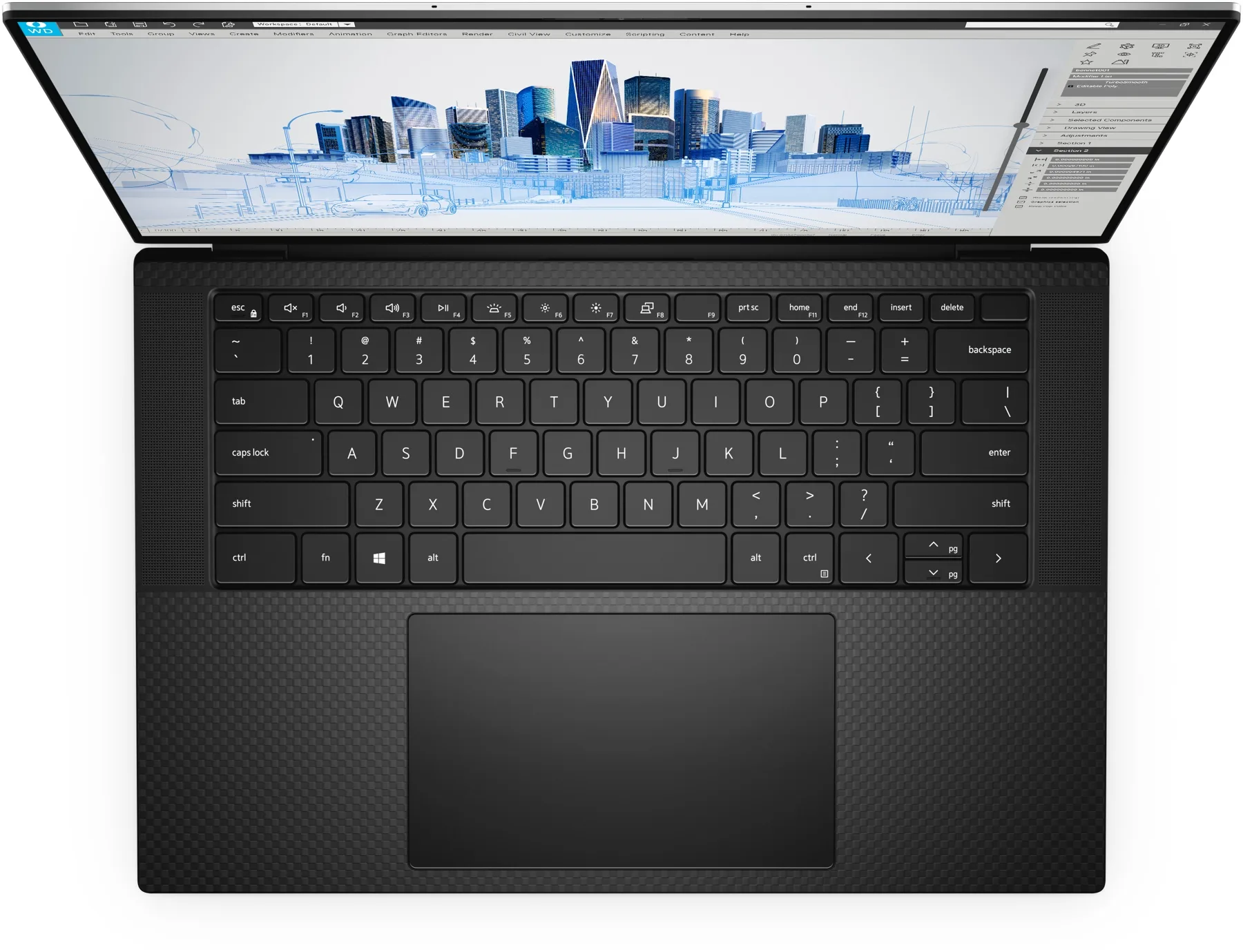 Dell Precision 5560 (i7-11850H, 16GB, 512GB , VGA A2000, 15.6 FHD+) - Bàn phím và touchpad