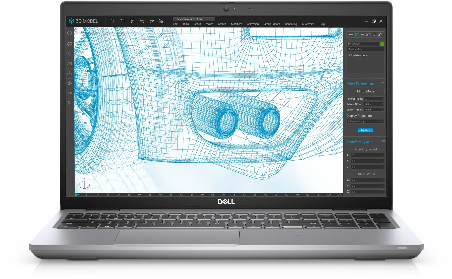 Dell Precision 3561 (2021) (i5-11500H, 16GB, 256GB, 15.6 inch FHD 1920x1080) - Mặt trước