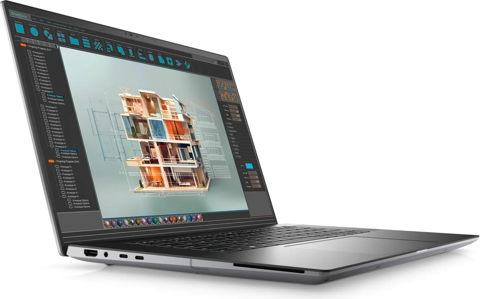 Dell Precision 5690 (2024) (Core Ultra 7 165H, 32GB, 1TB, 16.0 inch FHD+ 1920x1200) - Góc nhìn tổng thể
