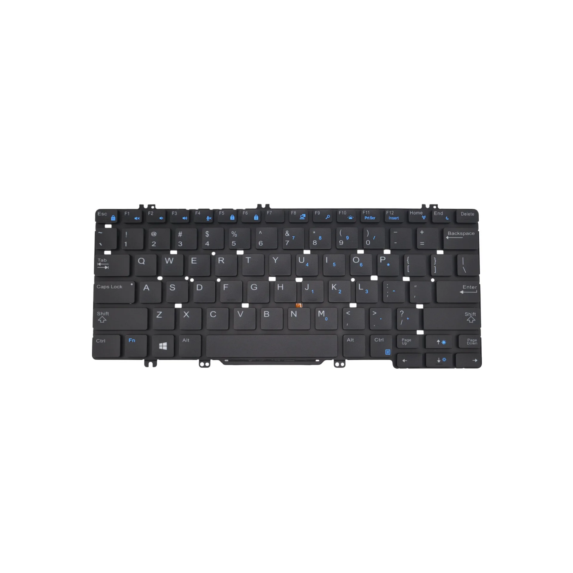Ảnh tham chiếu mặt trước bàn phím Latitude 5290, bản 0NPN8 US, có đèn nền. Cần đối chiếu tem và cáp trước khi thay.
